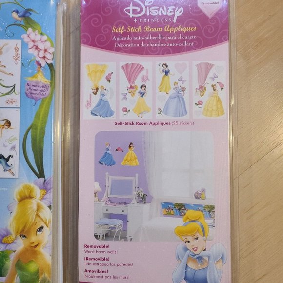 DISNEY Princess & Fairies Tinker Bell self-stick room appliques - 2 packages New - Picture 4 of 4